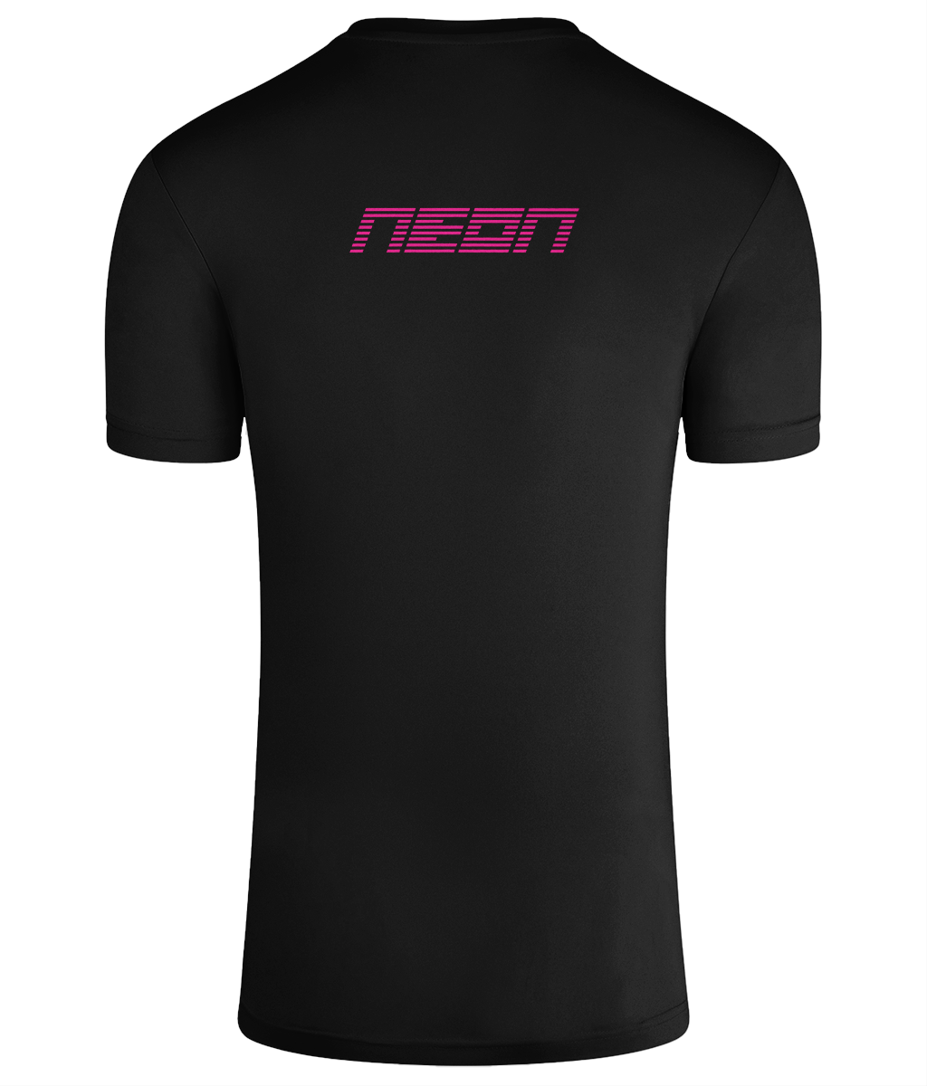 NEON TriDri® Recycled Men's Performance Tee - Running T-Shirt BLACK