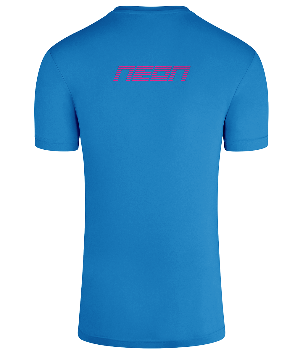 NEON TriDri® Recycled Men's Performance Tee - Running T-Shirt SAPPHIRE BLUE