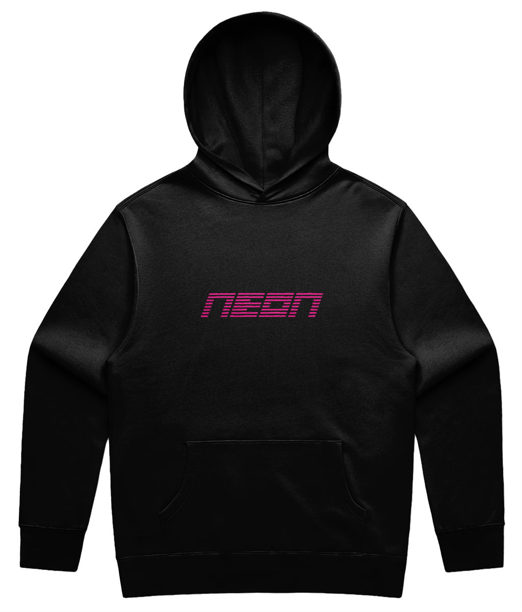 NEON Relax Hoodie BLACK
