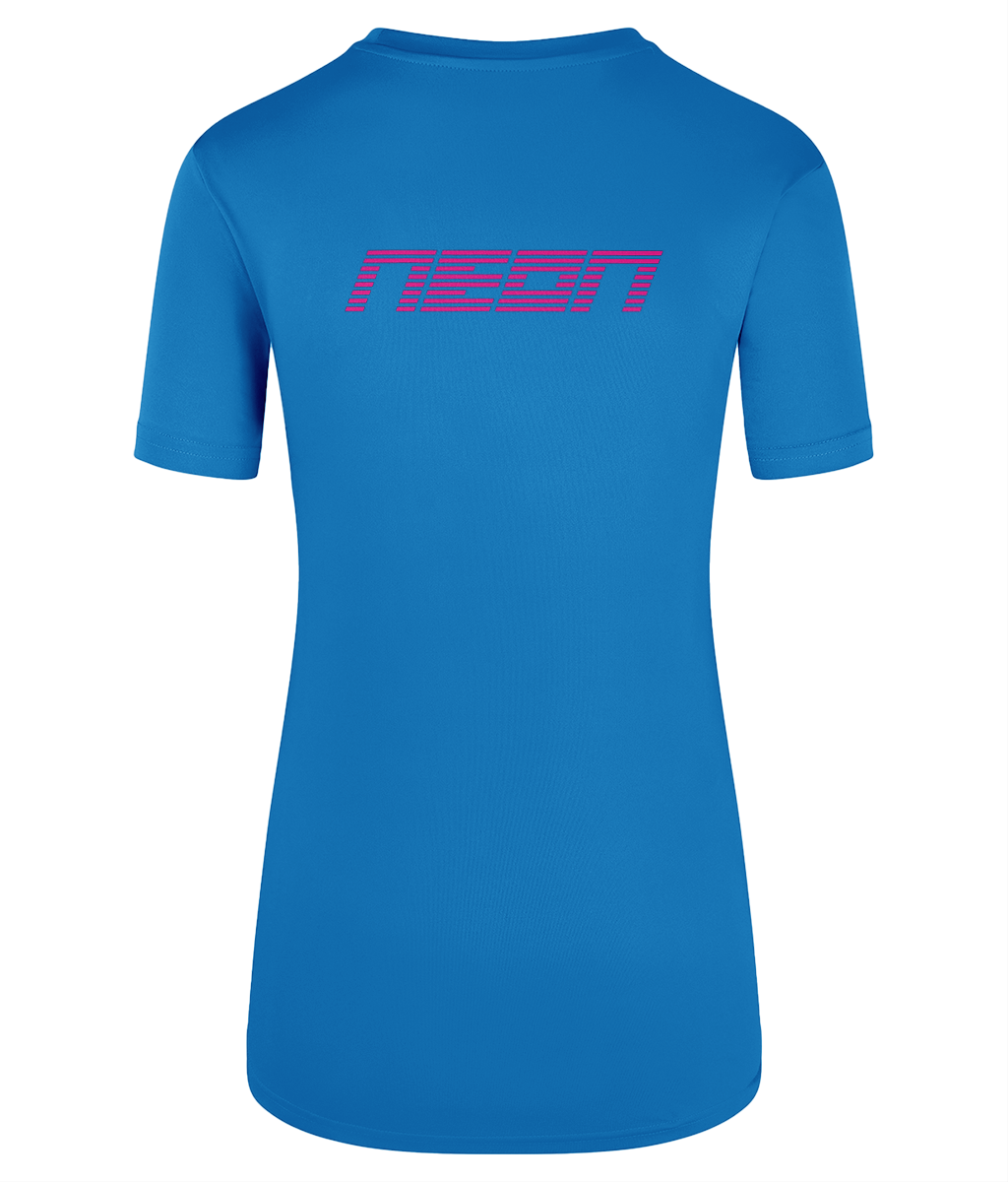 NEON Women's Fit TriDri Performance T-Shirt SAPPHIRE
