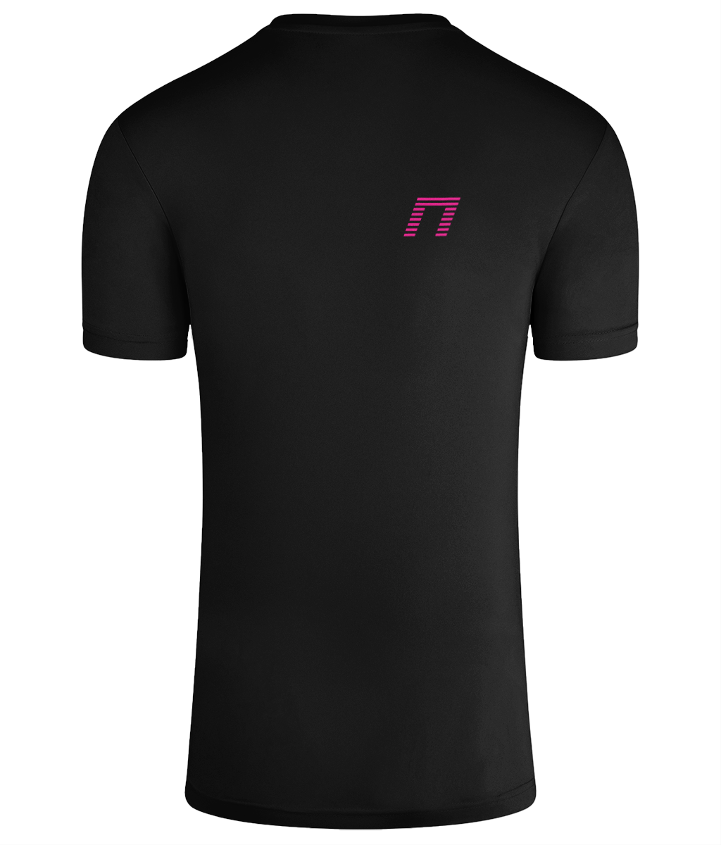 NEON TriDri® Recycled Men's Performance Tee - Running T-Shirt BLACK