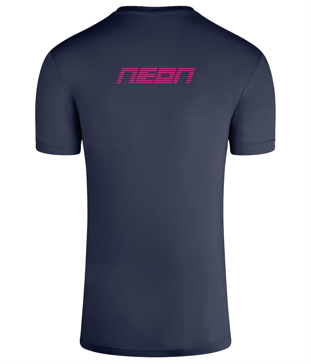 NEON TriDri® Recycled Men's Performance Tee - Running T-Shirt NAVY