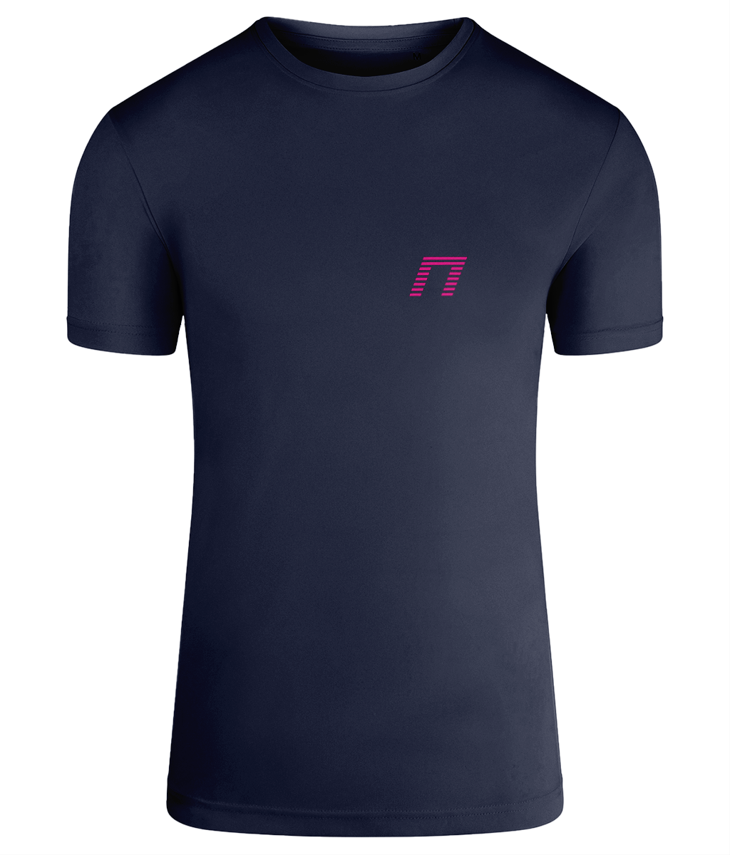 NEON TriDri® Recycled Men's Performance Tee - Running T-Shirt NAVY